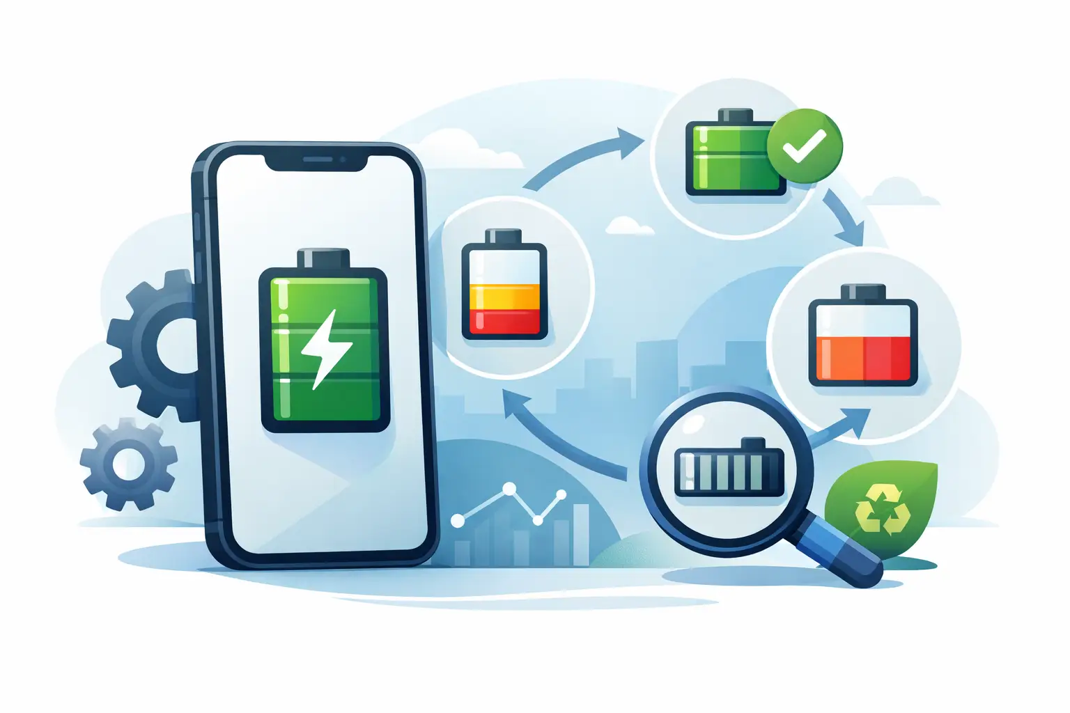 ¿Cuántos ciclos de batería iPhone son aceptables?