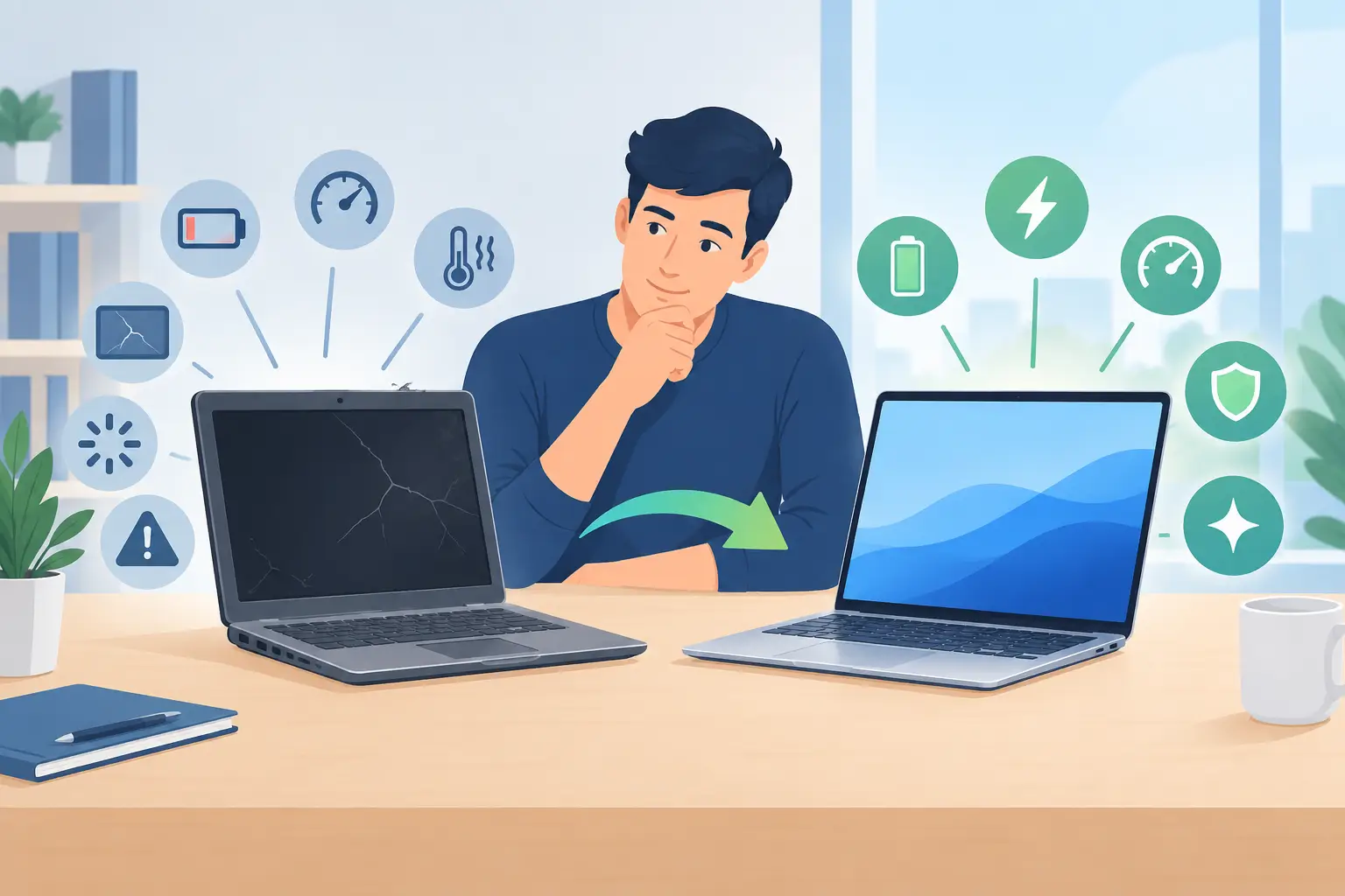 Cuándo conviene cambiar notebook según 7 señales